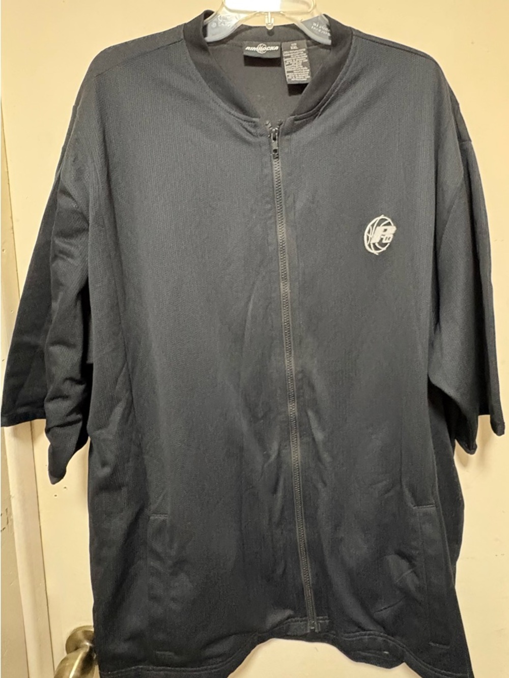 Rimrocka Black Basketball Jersey Zip-Up Shirt – Men’s XXL